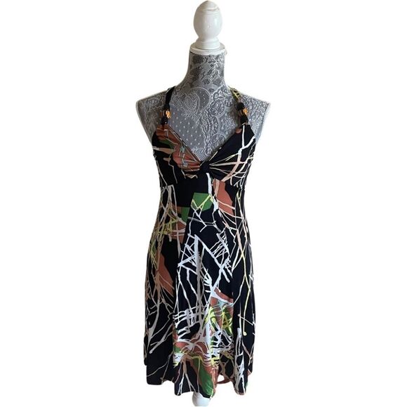 MISSONI Abstract Print Dress With Beaded Straps - Picture 1 of 9